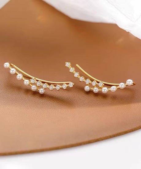 small pearl ear cuff / 2color　hm1563