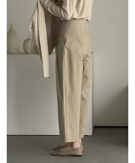 cropped tuck pants / 4color　hm2271
