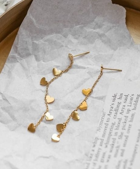 small hearts chain pierce　hm2241