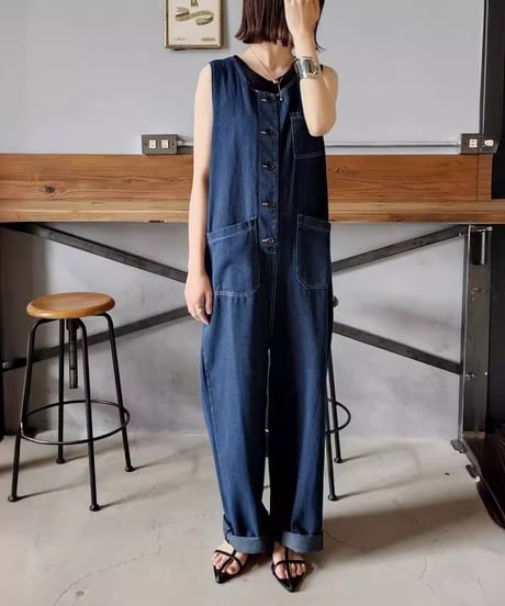 denim jumpsuit　hm1367