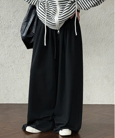 wide leg sweatpants / 4color　hm2727