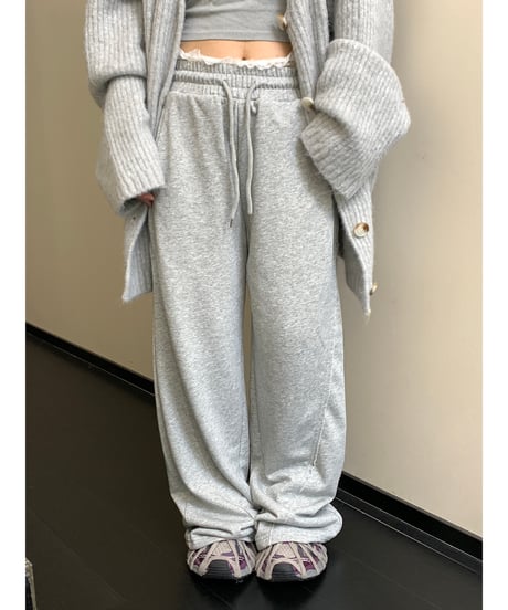 lace sweat pants / 2color　hm1933