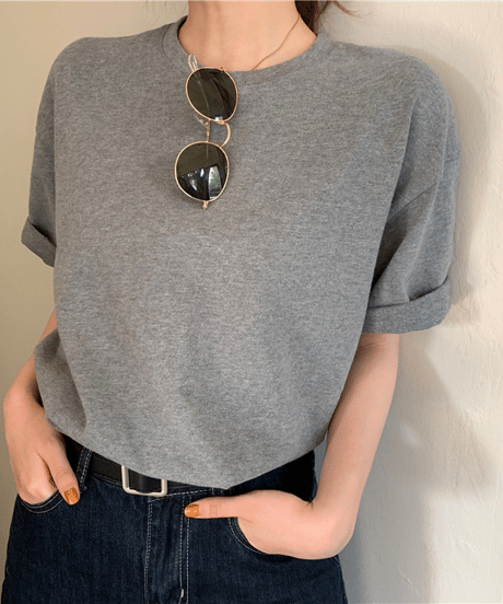 letter print tee / 3color　hm2883