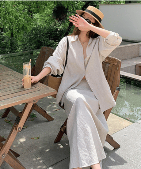 linen skirt / tops　hm2814
