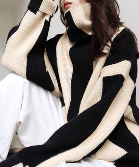 striped design knit　hm1660