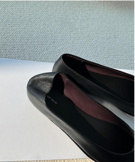 metal bar flat shoes / 2color　hm1539