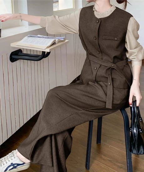vest & pants & shrit Set / 2color　hm2509