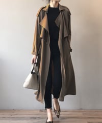 drape trench coat / 2color　hm2040