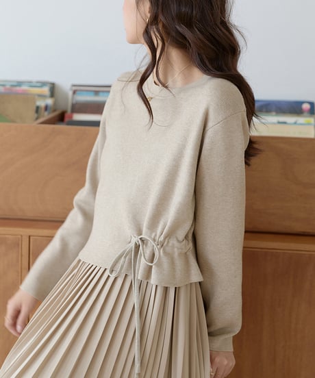 pleated docking dress / 2color　hm1674