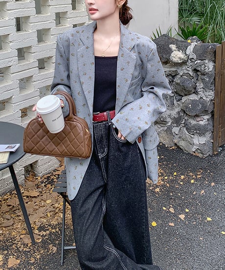 floral pattern jacket　hm2552