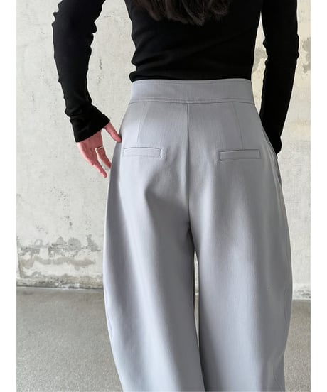 structured wide pants / 2color　hm2078