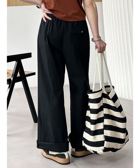 relaxed chino wide pants / 3color　hm2076