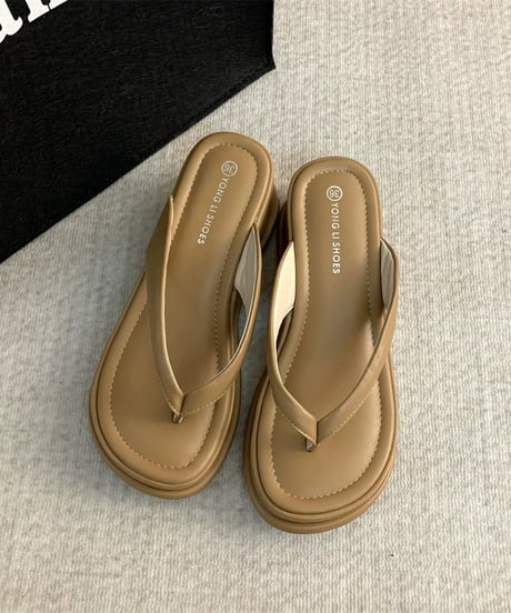 square toe thong sandal / 3color　hm1544