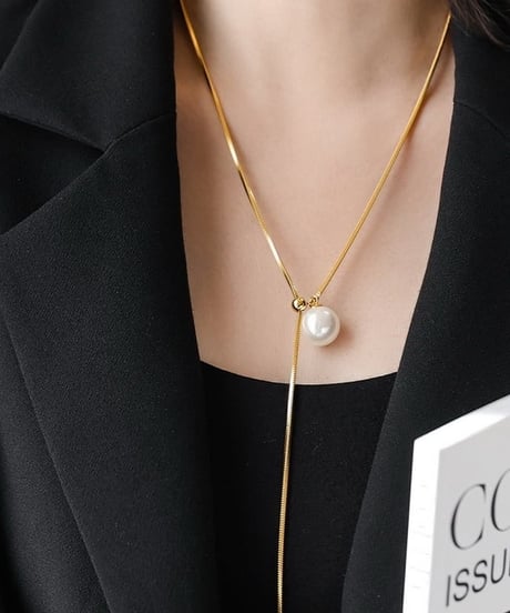 pearl y necklace / 2color　hm2116