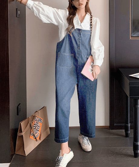 denim Loose jumpsuit　hm2490
