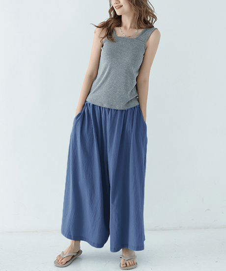 linen wide pants / 12color　hm2936