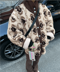 vintage boa jacket / 2color　hm1251