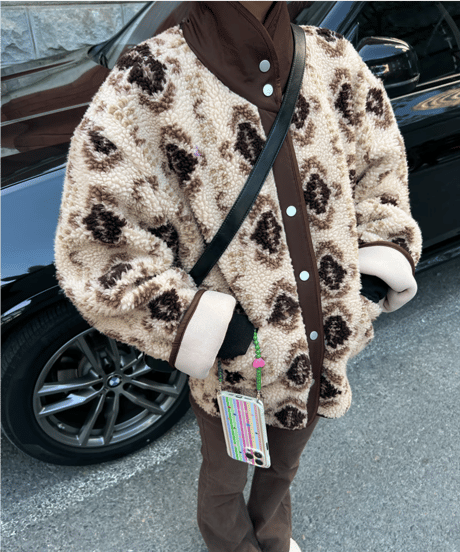 vintage boa jacket / 2color　hm1251