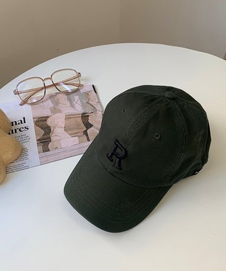 ”R” logo white cap / 9color　hm2125