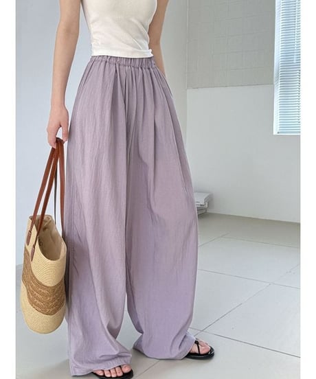 flowy wide pants / 4color　hm2321