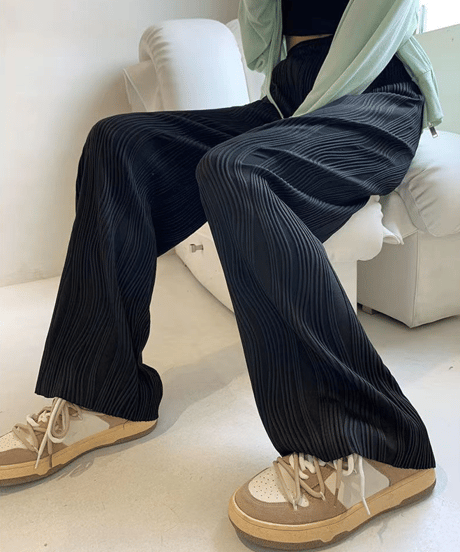 wave pleats pants / 3color　hm2290