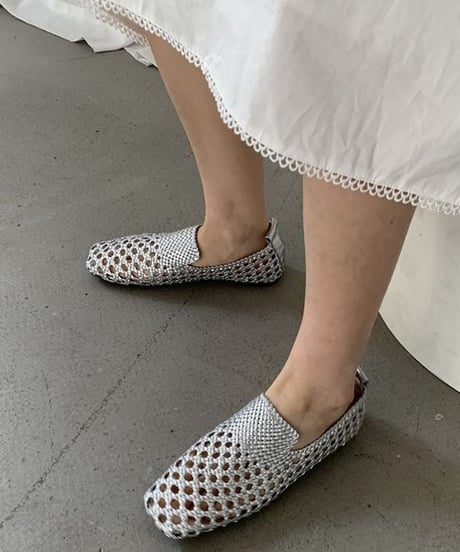 woven slide mules / 3color　hm2367