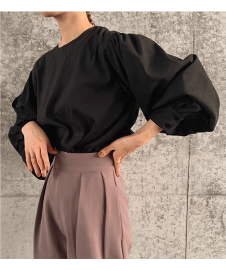 lantern sleeve blouse / 4color　hm2577