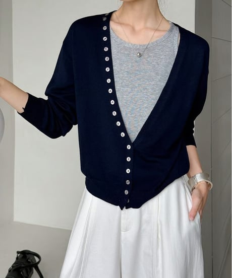 knit cardigan＆camisole / 3color　hm2561