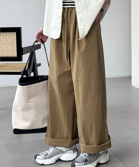 relaxed chino wide pants / 3color　hm2076