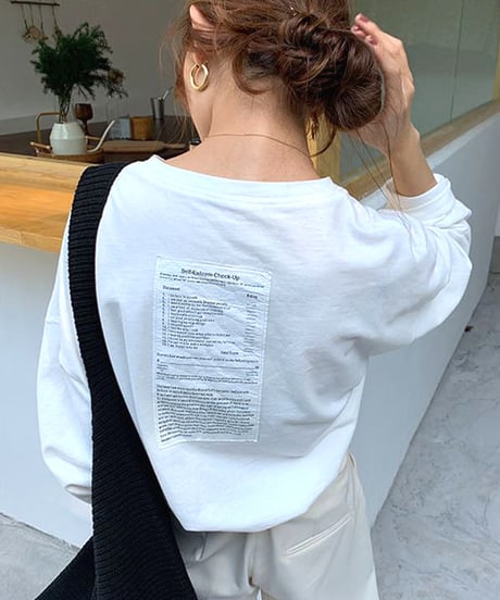 letter wappen t-shirt / 2color　hm1364