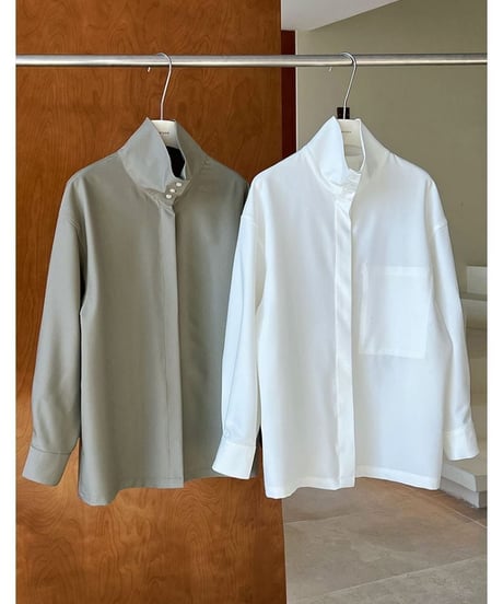 stand neck shirt / 3color　hm2015