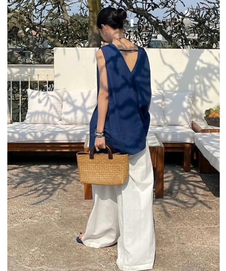 v-back summer tank / 3color　hm2468