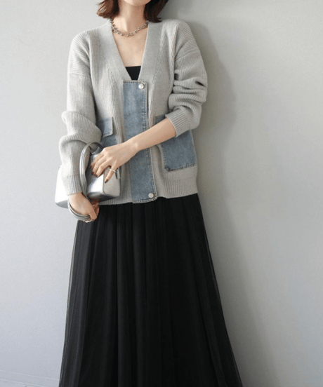 knit top & skirt set-up / 3color　hm2749