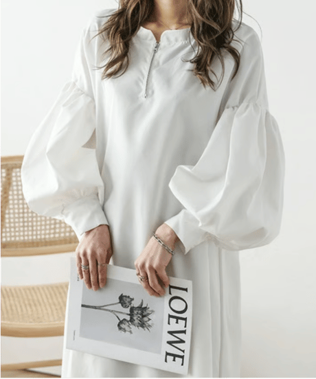 volume sleeve dress / 3color　hm2627