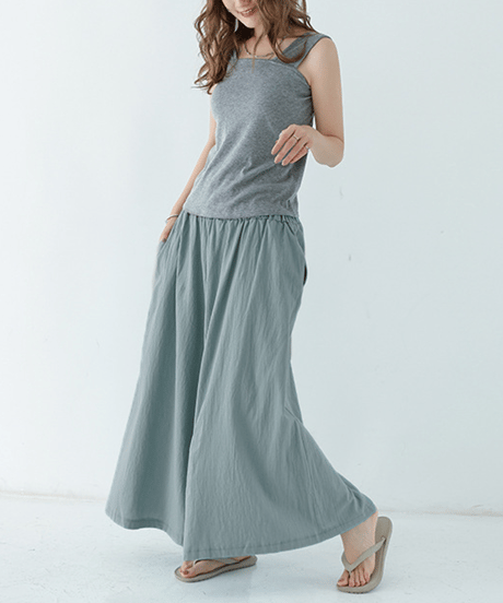 linen wide pants / 12color　hm2936