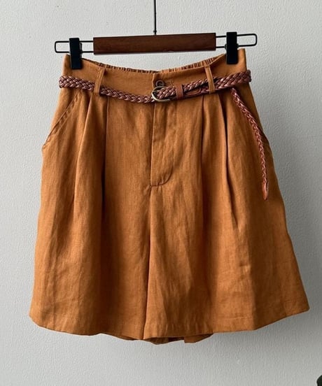 linen touch shorts / 3color　hm2366