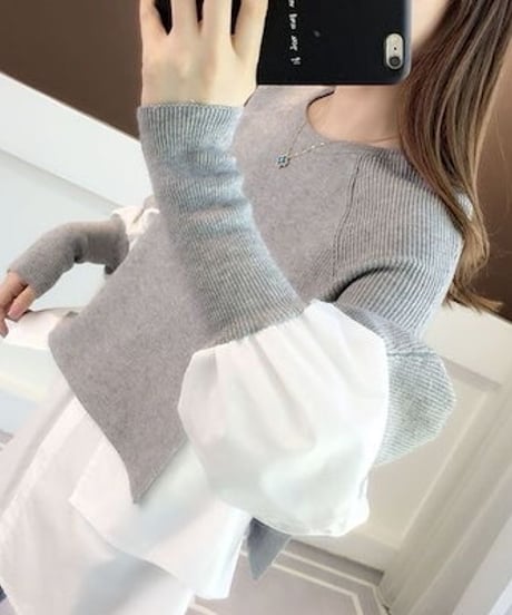 docking shirt tops / 3color　hm1799