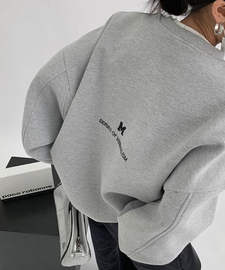 《即納》embroidered pullover / 3color　hm1995