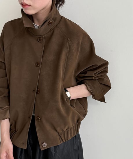 stand collar blouson / 2color　hm2739