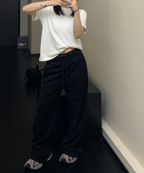 lace sweat pants / 2color　hm1933