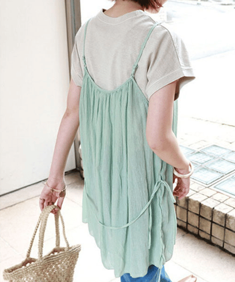 curved cotton top / 7color　hm2957