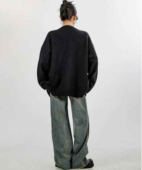 classic knit cardigan / 2color　hm2708