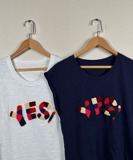 logo message t-shirt / 2color　hm2424