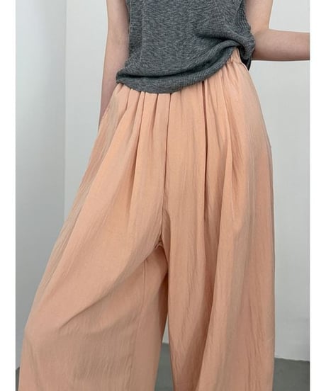 flowy wide pants / 4color　hm2321