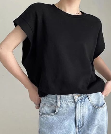 wide shoulder t-shirt / 5color　hm1348