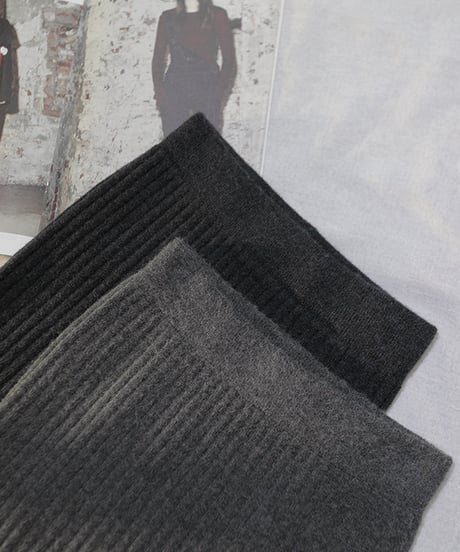 pencile slit knit skirt / 3color　hm2662