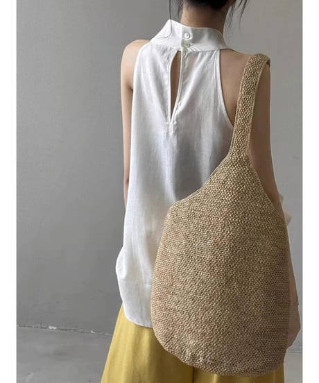 v-neck sleeveless top / 3color　hm2482