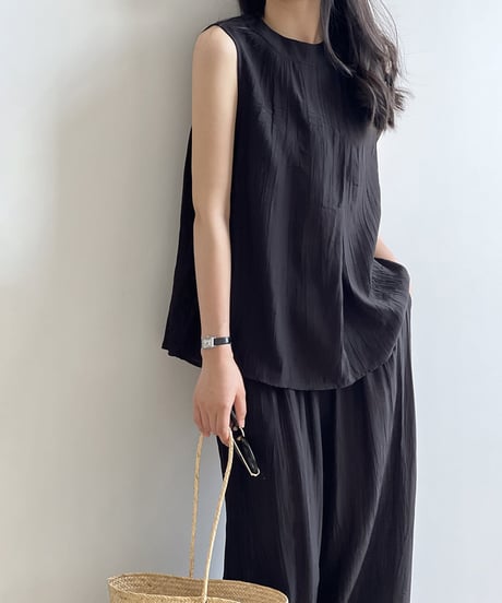 sleeveless tops ＆ pants set-up　hm1580