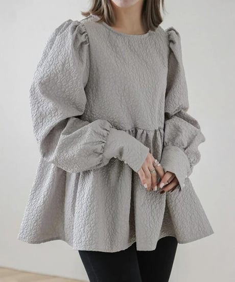 a-line tunic blouse / 4color　hm2588