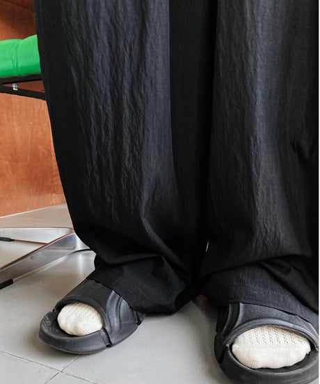 washer wide pants / 2color　hm1669